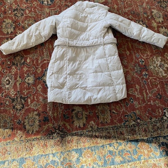 North Face White down parka coat, size PS - Picture 3 of 8